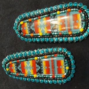 Authentic Hand-made beaded earrings